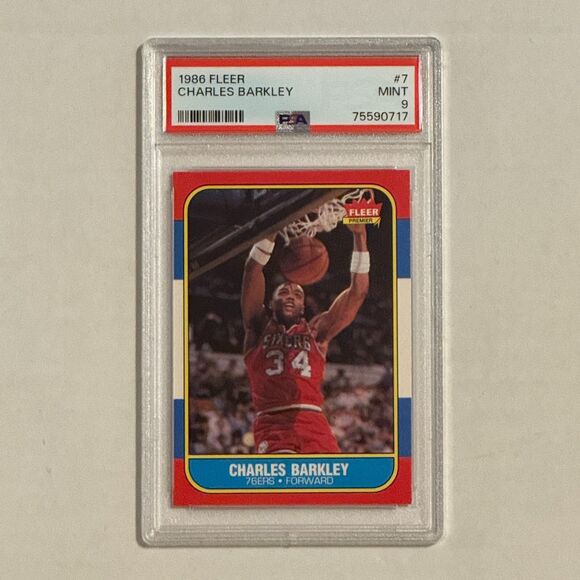 1986-87 FLEER BASKETBALL COMPLETE SET 1-132 11 stickers PSA Jordan Barkley Magic - Picture 7 of 16